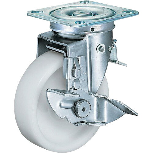 ■ハンマー スイッチキャスター ナイロン車輪 100mm ストッパー付 413F0SN100(81408...