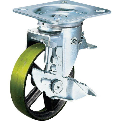 ■ハンマー スイッチキャスター イモノ車輪 150mm ストッパー付 419F0SC150(8140962)[送料別途お見積り][法人限定][掲外取寄]