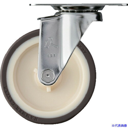 ■ハンマー Eシリーズオールステンレス 旋回式ウレタン車輪(ナイロンホイール)100mm 320EUR100(8142073)