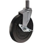 ■ハンマー 差込み旋回式ゴム車輪 150mm ストッパー付 415EKR150(8142408)[送料別途お見積り][法人限定]..