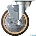 ■ハンマー 旋回式ウレタン車輪(ナイロンホイール・ボールベアリング)200mm ストッパー付 419SUB200(8142609)(4)