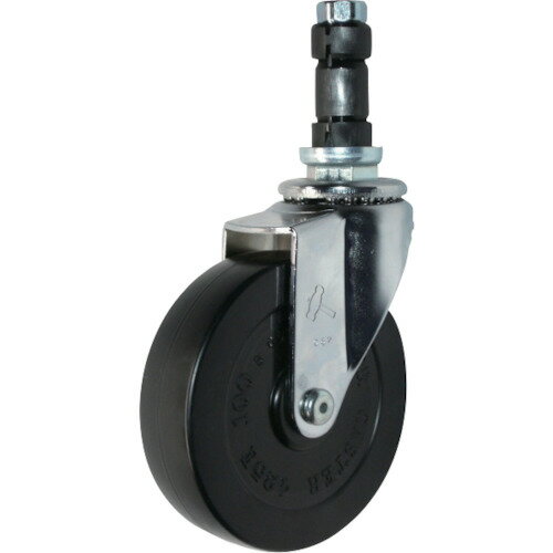 ■ハンマー パイプ差込み旋回式ゴム車輪 150mm φ25用 4203ENR150(8143045)[送料別途お見積り][法人限定]..