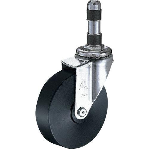 ■ハンマー パイプ差込み旋回式MCナイロン車輪 125mm φ19用 4203EXMC125(8143168)[送料別途お見積り][法人限定][掲外取寄]