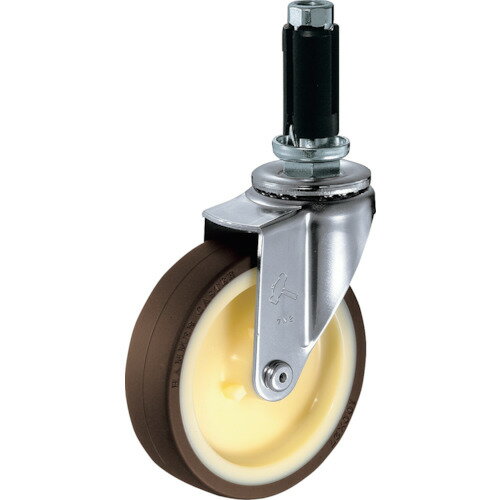 ■ハンマー パイプ差込み旋回式ウレタン車輪(ナイロンホイール)85mm φ21〜23用 4205EUUR85(8143217)[送料別途お見積り][法人限定][掲外取寄]