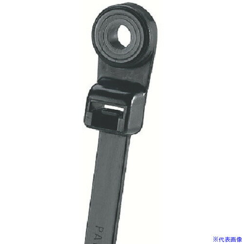 ■PANDUIT ネジ止めタイプナイロン結束バンド 耐候性黒 (100本入) PLC1.5IS8C0(8146424)