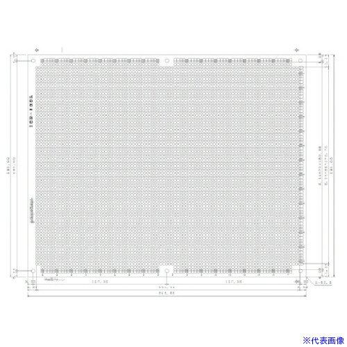 ■サンハヤト ユニバーサル基板 195×245mm 穴径0.9φ ICB500GH(8163134)[送料別途お見積り][法人限定][掲外取寄]