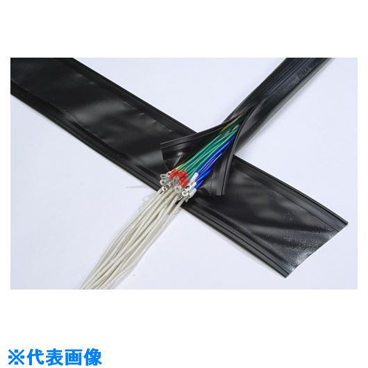 オレンジブック トラスコ中山　TRUSCOKOWA スライドロックチューブ 70×25m (1巻入) 〔品番:KSL70〕[ 注番:8166541]特長●RoHS指令適合製品です。●勘合部は密閉性が高く、外部からのホコリなども寄せ付きにくい構造です。●鉄道車両用材料燃焼試験合格。（車材燃試・難燃性）●色:ブラック●専用スライダー（別売）を使用することにより容易に装着が可能です。用途●電線の結束・保護。仕様●色：ブラック●呼び径(mm)：70●長さ(m)：25●最小径(mm)：70仕様2●屋内用●使用温度範囲：-15℃〜70℃材質/仕上●シート部:ポリエステルクロス入難燃性塩化ビニールセット内容/付属品注意原産国（名称）日本JANコード本体質量4kgオレンジブック トラスコ中山　TRUSCOKOWA スライドロックチューブ 70×25m (1巻入) 〔品番:KSL70〕[注番:8166541][本体質量：4kg]《包装時基本サイズ：400×265×400》〔包装時質量：4000g〕分類》電子機器》電設配線部品》電線保護資材☆納期情報：オレンジブック掲載以外でメーカー直送品（送料元払い）【法人限定＝会社名ご記入お願い致します。】※北海道・沖縄・離島は運賃別途商品も含む