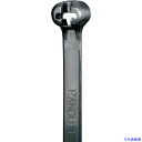 ■PANDUIT ステンレス爪ロック式ナイロン結束バンド 耐候性黒 幅4.7mm 長さ203mm 1000本入り BT2S-M0 BT2SM0(8180189)(2)
