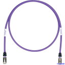 ■PANDUIT CAT6A/CAT6 シールドパッチコード 5m 紫 STP6X5MVL STP6X5MVL(8180518)