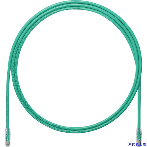 ■PANDUIT カテゴリ6UTPパッチコード 0.5m 緑 UTPSP0.5MGRY(8180796)×10[送料別途お見積り][法人限定][掲外取寄]