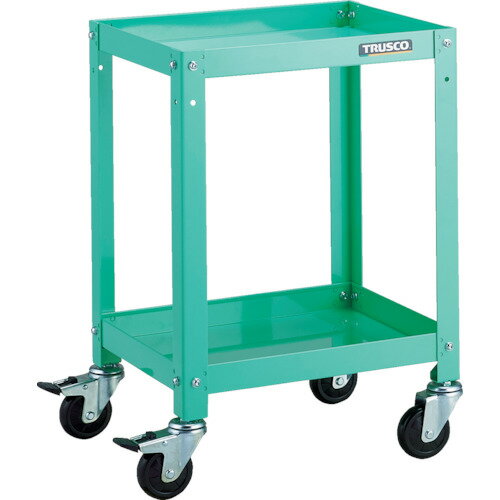 ■TRUSCO ツールワゴン ラビットワゴン 400X350 ゴム車輪 ヤンググリーン RBW642YG(8183132)