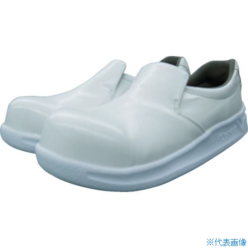 ■日進 耐滑樹脂先芯入り厨房シューズ ハイパーV #5100 白 26.5cm V5100W26.5(8183352)