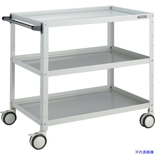 ■TRUSCO ツールワゴン バーディワゴン 900X600XH880 ウレタン双輪 ホワイト BDW993DW(8183765)