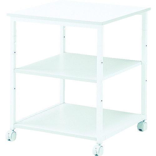 ■SANWA レーザープリンタスタンド フレームタイプ 600×600×700 ライトグレー LPS01T(8183902)