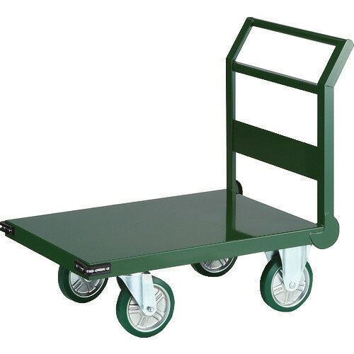■TRUSCO 鋼鉄製運搬車 1トン 900X600 緑 SH102(8185169)[法人限定][直送元]