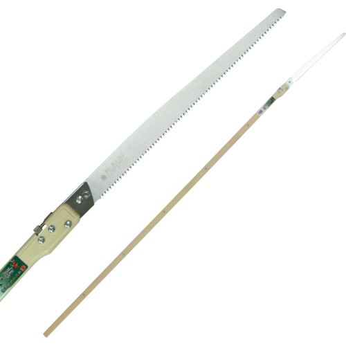 オレンジブック トラスコ中山　TRUSCORAZORSAW 恵み厚刃360長柄 〔品番:1135〕[ 注番:8199118]特長●果樹全般用です。●地面から高枝を剪定することが出来ます。●上部角度調整ネジによりお好み角度に簡単調整できます。用途●生木剪定用（細枝用）。仕様●刃長(mm)：360●全長(mm)：2200●刃ピッチ(mm)：2.5仕様2●衝撃焼入れ●無電解ニッケルメッキ材質/仕上●刃：SK材●柄：木セット内容/付属品注意原産国（名称）日本JANコード4903524011353本体質量620gオレンジブック トラスコ中山　TRUSCORAZORSAW 恵み厚刃360長柄 〔品番:1135〕[注番:8199118][本体質量：620g]《包装時基本サイズ：2200×55×60》〔包装時質量：620g〕分類》手作業工具》ハサミ・カッター・鋸》園芸用鋸☆納期情報：オレンジブック掲載以外でメーカー直送品【法人限定＝会社名ご記入お願い致します。】