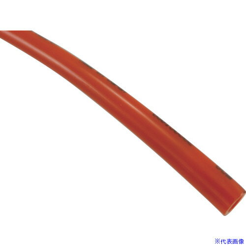 ■チヨダ ナイロンチューブ赤 外径4mm 内径2.5mm 全長100m TN4X2.5100R(8202386)[送料別途見積り][法人..