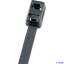 ■PANDUIT ダブルループ結束バンド 耐熱性黒 4.8×193×1.3 (1000本入) PLB2SM30(8257316)