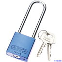 ■PANDUIT ロックアウト用ハイセキュリティパドロック ツル長タイプ 青 PSL7BULS(8257339)|詳細画像