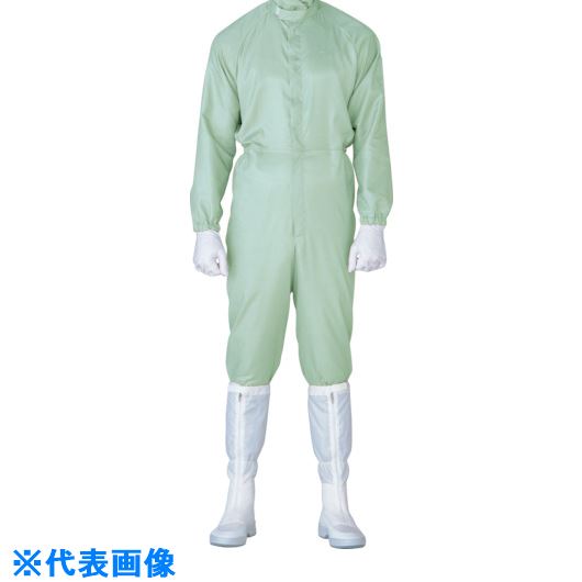 オレンジブック トラスコ中山　TRUSCOミドリ安全 立体裁断構造超静電クリーンウェア グリーン 5L 〔品番:C1515G5L〕[ 注番:8258957]特長●人体工学に基づいた、立体裁断構造を採用しています。●腕を上げた時や足腰の屈伸時にも突っ張らず、動きやすさが格段にアップしました。用途●作業者からの発塵とESD防止対策。仕様●色：グリーン●サイズ：5L●着丈(cm)：177●適合胸囲(cm)：136●ウエスト(cm)：92-100●股下(cm)：87仕様2●Fed.Std.209d クラス100対応●帯電防止仕様：IEC 61340-5-1に準拠、JIS T8118に準拠●センターファスナー●空気孔付●パイピング縫製●男女兼用材質/仕上●ポリエステル100％（メガーナ5mmグリッド）セット内容/付属品注意●写真のマスク、フード、手袋、靴は別売りです。原産国（名称）中国JANコード4979058414748本体質量410gオレンジブック トラスコ中山　TRUSCOミドリ安全 立体裁断構造超静電クリーンウェア グリーン 5L 〔品番:C1515G5L〕[注番:8258957][本体質量：410g]《包装時基本サイズ：360×260×20》〔包装時質量：430g〕分類》研究用品》クリーンルーム関連用品》ウェア・白衣☆納期情報：メーカー取り寄品（弊社より発送）