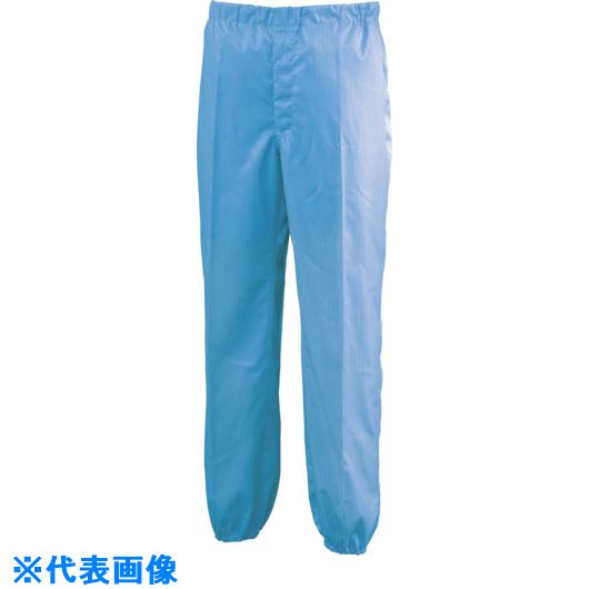 ■ミドリ安全 スラックス クリーンウェア ブルー S CM3208BS(8259028)[送料別途お見積り][法人限定][掲外取寄]