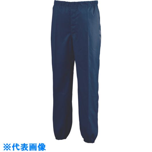 ■ミドリ安全 スラックス クリーンウェア ネイビー 5L CM3208N5L(8259031)[送料別途お見積り][法人限定][掲外取寄]