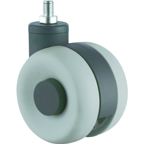 ■SAMSONG デザイン双輪キャスター「Laia」 ネジ 自在 75mm LAIAT75(8280278)
