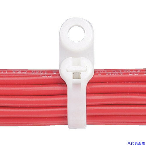 ■PANDUIT ネジ止めタイプステンレス爪ロック式結束バンドナチュラル1000本 BC1.5IS8M(8281393)[送料別..