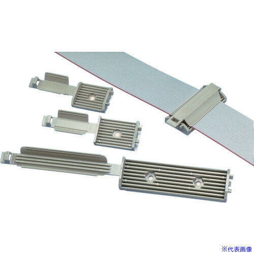 ■PANDUIT フラットケーブル固定具 ゴム系粘着テープ付 テレホングレー 適合ケーブル最大幅82.0mm 1袋50..