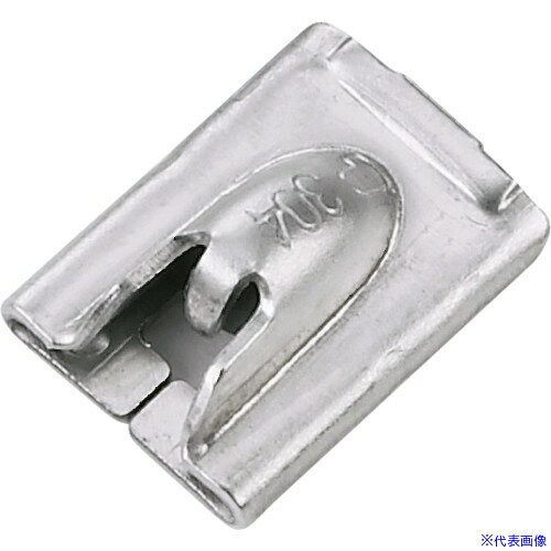 ■PANDUIT MLTタイプ 長尺ステンレススチールバンド ヘビータイプ用ヘッド SUS316 幅:7.9mm用 100個入り MTHH−C316 MTHHC316(8281564)[送料別途お見積り][法人限定][メーカー取寄]