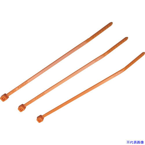 ■PANDUIT ナイロン結束バンド 7.6×368×1.9 橙 250本入 PLT4HTL3(8281623)×2[送料別...