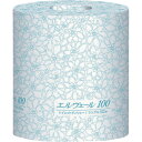 ■エリエール エルヴェールトイレットティシューシングル100m個包装ミシン目入り 723086(8285728)
