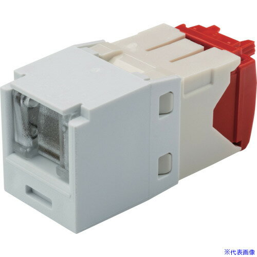 ■PANDUIT カテゴリ5E シャッター付モジュラージャック 白 CJH5E88TGWH(8285884)×10[送料別途お見積り][法人限定][メーカー取寄]