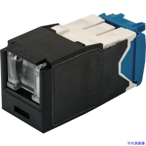 ■PANDUIT カテゴリ6A シャッター付モジュラージャック 黒 CJH6X88TGBL(8285896)