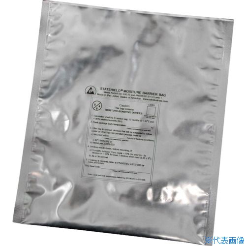 ■DESCO ESDバッグ、防湿、アルミ箔、IPC/JEDEC、 0.1mm x 356mm x 406mm、入数100 13963(8287072)