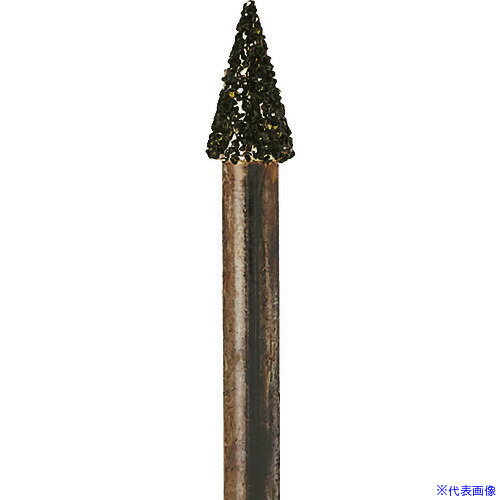 ■ナカニシ 電着ダイヤモンドバー テーパー型 φ2.5×4×軸φ1.6 #130 30° 11131(8292490)