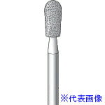 ■ナカニシ 電着ダイヤモンドバー 逆テーパー先丸型 φ4.8×10×軸φ3 #100 12371(8292712)