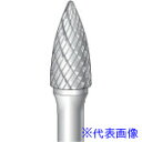 ■ナカニシ チタンコート超硬カッター 砲弾型 ダブルカット φ9.5×20×軸φ6 21536(8292941)