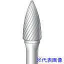 ■ナカニシ チタンコート超硬カッター 砲弾型 シングルカット φ10×20×軸φ6 21613(8292946)