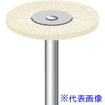 ■ナカニシ 毛ブラシ ハード 豚毛 10本入 ホイール型 φ23×1×軸φ3 50114(8314810)