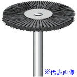 ■ナカニシ 毛ブラシ ハード 馬毛 10本入 ホイール型 φ25×1×軸φ3 50135(8314818)