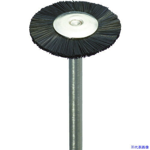 ■ナカニシ 静電防止ナイロンブラシ 5本入 ホイール型 φ20×1.5×軸φ3 線φ0.15 50741(8314873)