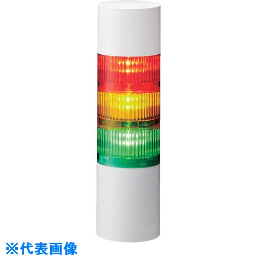 ■パトライト LR7型 積層信号灯 Φ70 直取付け LR7202WJNWRY(8358301)[送料別途見積り][法人・事業所限定][掲外取寄]