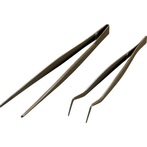 ■フロンケミカル フッ素樹脂コーティングピンセット 150mm 膜厚約50μ NR0366002(8358595)