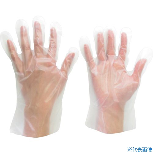 ■ミドリ安全 ポリエチレンディスポ手袋 ベルテ571 200枚入 SS VERTE571SS(8359829)