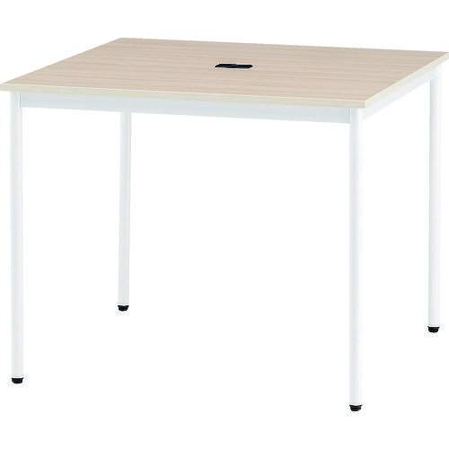 オレンジブック トラスコ中山　TRUSCOTOKIO オフィスデスク 角型 間口900×奥行900×高さ720mm ナチュラル 〔品番:RM990NR〕[ 注番:8371176]特長●リフレッシュコーナーからミーティングにまで多目的に使えるオフィスデスクです。仕様●間口(mm)：900●奥行(mm)：900●高さ(mm)：720●天板色：ナチュラル●脚色：ホワイト●天板厚さ(mm)：18●脚間寸法幅(mm)：796●配線コードホルダー：1個●タイプ：角型仕様2材質/仕上●天板：18mm厚低圧メラミン化粧板●芯材：パーティクルボード、PVCエッジ●脚部：スチールパイプ粉体塗装（ホワイト）セット内容/付属品注意原産国（名称）中国JANコード4942646153442本体質量18.5kgオレンジブック トラスコ中山　TRUSCOTOKIO オフィスデスク 角型 間口900×奥行900×高さ720mm ナチュラル 〔品番:RM990NR〕[注番:8371176][本体質量：18.5kg]《包装時基本サイズ：970×970×80》〔包装時質量：22kg〕分類》オフィス・住設用品》オフィス家具》会議用テーブル☆納期情報：メーカー直送品（送料元払い）【法人限定＝会社名ご記入お願い致します。】 ※北海道・沖縄・離島は運賃別途商品も含む