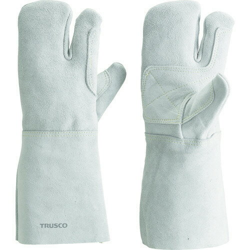 オレンジブック トラスコ中山　TRUSCOTRUSCO ケブラー(R)糸使用溶接手袋 3本指 裏綿付 〔品番:KEVYT3〕[ 注番:8371260]特長●縫製に難燃性のケブラー［［R下］］糸を使用し、スパッタでの糸切れのリスク低減します。●摩耗しやすい手のひら部に革補強付です。●裏綿付で汗を吸収し、はめ心地が抜群です。用途●溶接、溶断作業に。仕様●色：グレー●サイズ：フリー●全長(cm)：33.0●手のひら周り(cm)：28.0●厚さ(mm)：1.4(±0.1)●タイプ：3本指●全長(mm)：330仕様2材質/仕上●牛床革●ケブラー［［R下］］糸セット内容/付属品注意原産国（名称）バングラデシュJANコード4989999446906本体質量310gオレンジブック トラスコ中山　TRUSCOTRUSCO ケブラー(R)糸使用溶接手袋 3本指 裏綿付 〔品番:KEVYT3〕[注番:8371260][本体質量：310g]《包装時基本サイズ：430×170×20》〔包装時質量：320g〕分類》保護具》作業手袋》革手袋☆納期情報：仕入れ先通常在庫品 (欠品の場合有り)