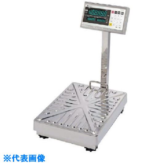 ■イシダ デジタル防水台秤 秤量60kg(検定品) IWQ60S(8384371)[法人限定][外直送元]