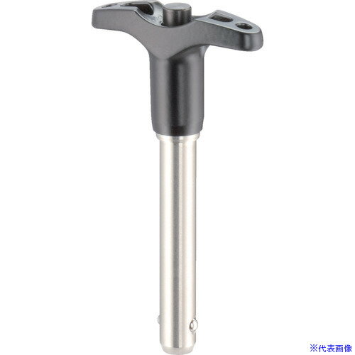 ■HALDER ボールロックピン セルフロッキングT形グリップ付 ピン径10ワーク最大厚25 22350.0045(8488156)[送料別途お見積り][法人限定][掲外取寄]