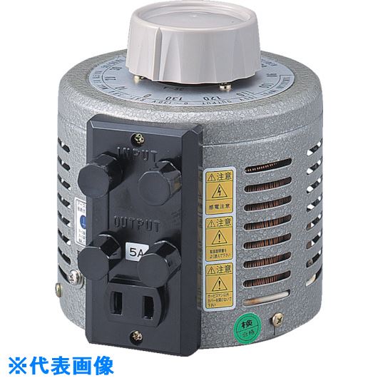 ■山菱 ボルトスライダー据置型 電圧計付 最大電流40A 入力電圧100V S13040M(8500555)[法人限定][外直送..